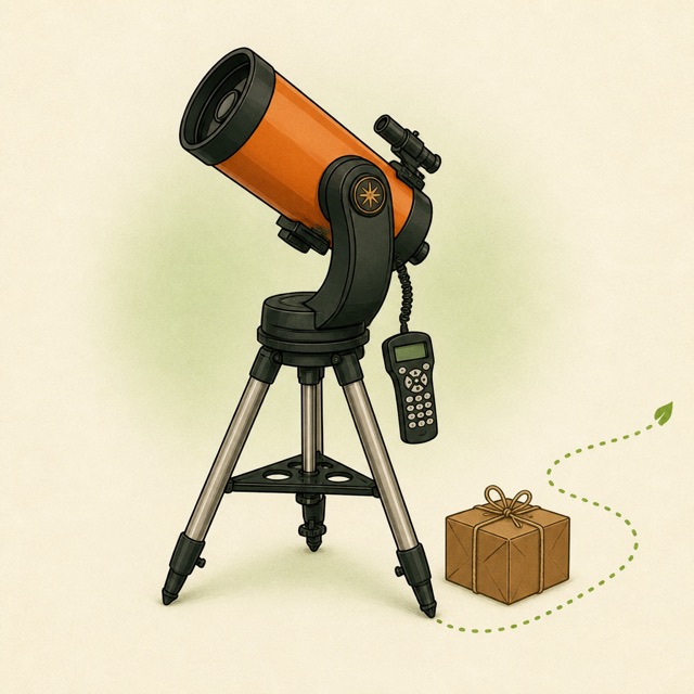 A GoTo telescope on its tripod