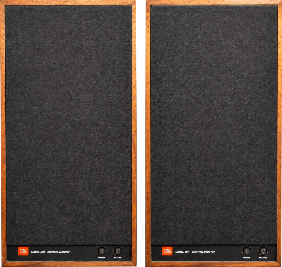 JBL Model 4311 Control Monitor Studio Speakers Pair Walnut